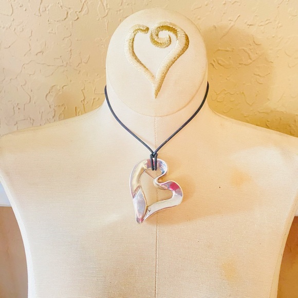 Sterling Silver 925 SSL Big Heart Brooch - Picture 9 of 9